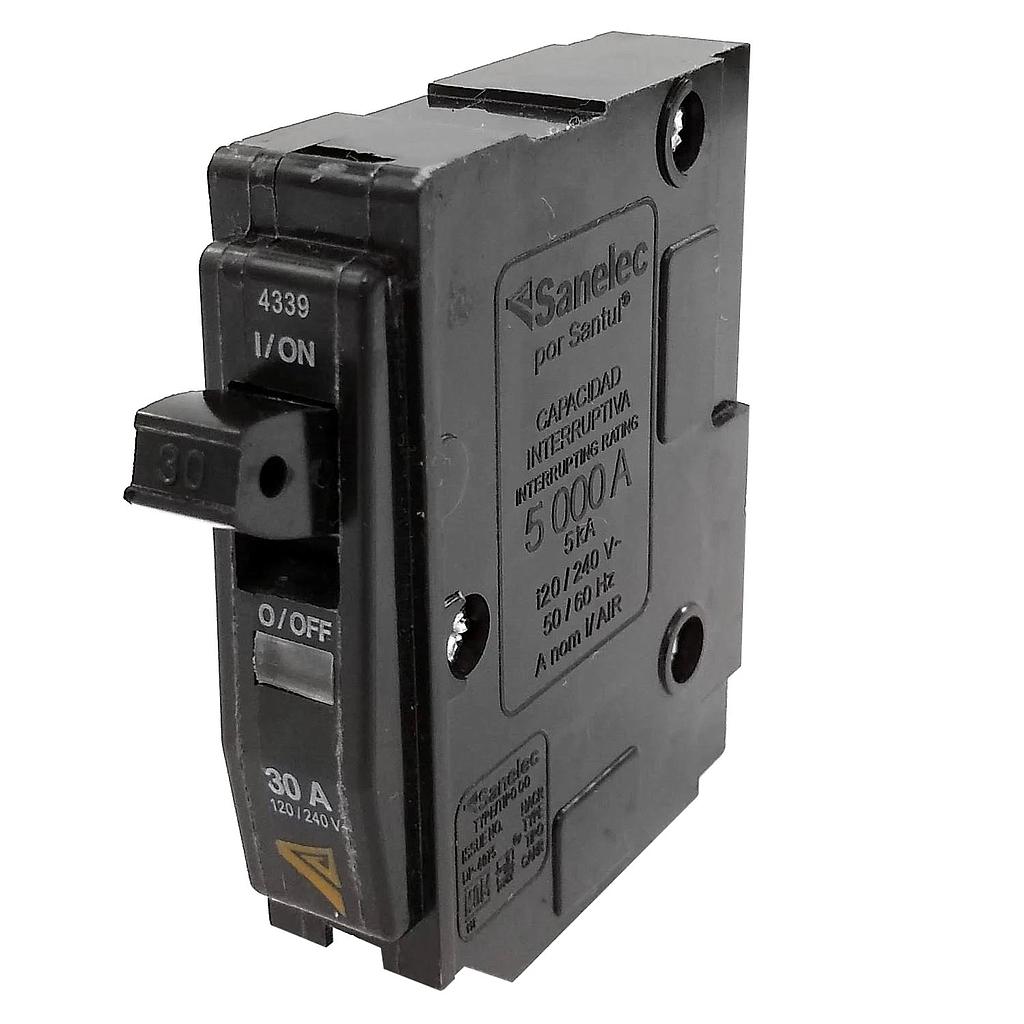 INTERRUPTOR TERMOMAGNETICO 1 POLO 30 A SANTUL