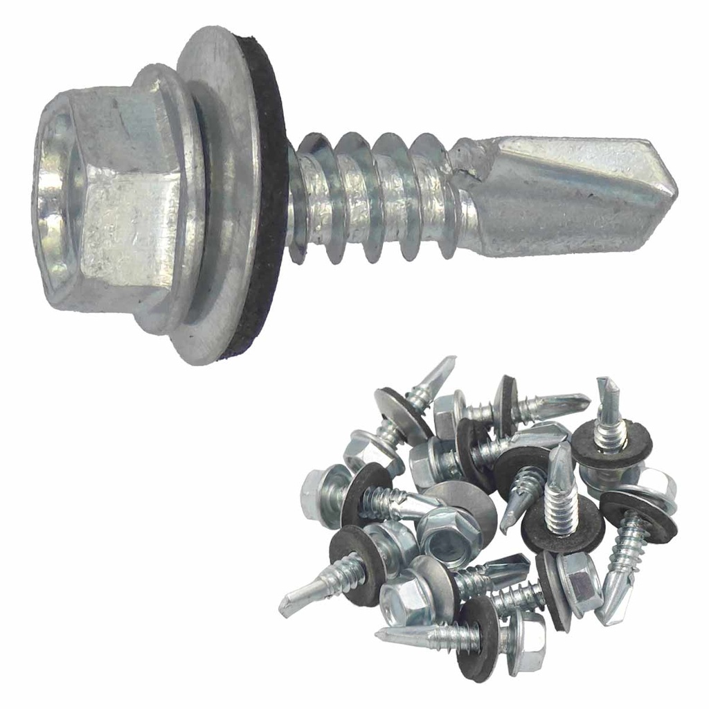 PIJA HEXAGONAL PUNTA DE BROCA 1/4" x 1" BOLSA 25 PZS SANTUL