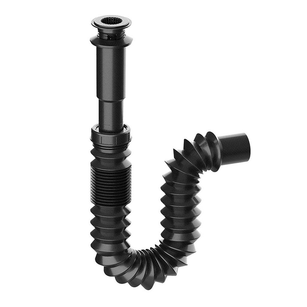 CESPOL FLEXIBLE TIPO "P" CON ATRAPATODO, EXTENSION 55 CM FLEXIMATIC