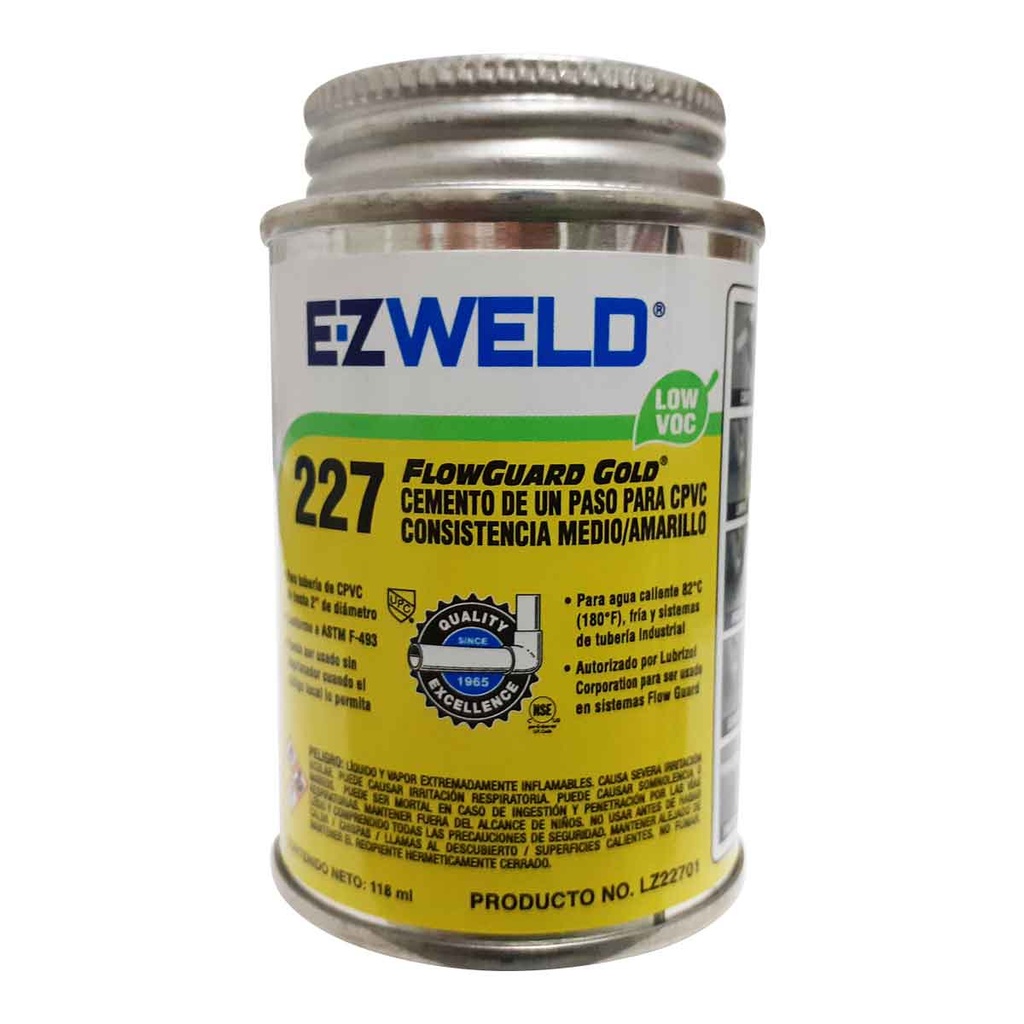 227 CPVC FLOW GUARD GOLD AMARILLO BOTE 120 ML EZ WELD