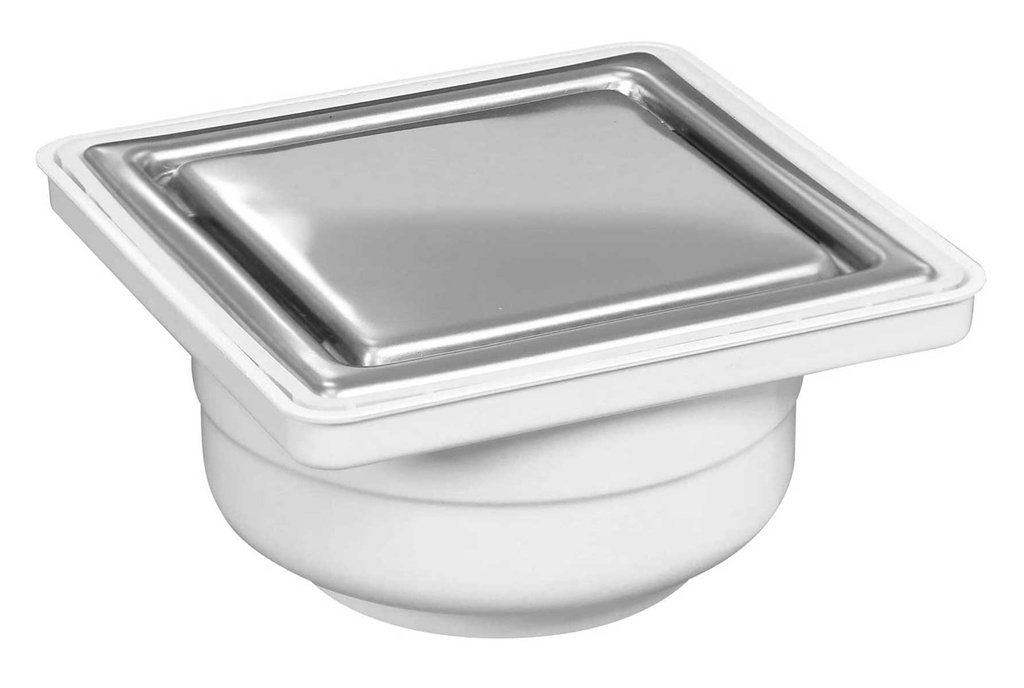 COLADERA UNIVERSAL MINIMALISTA CUADRADA C/REJILLA A. INOX FLEXIMATIC