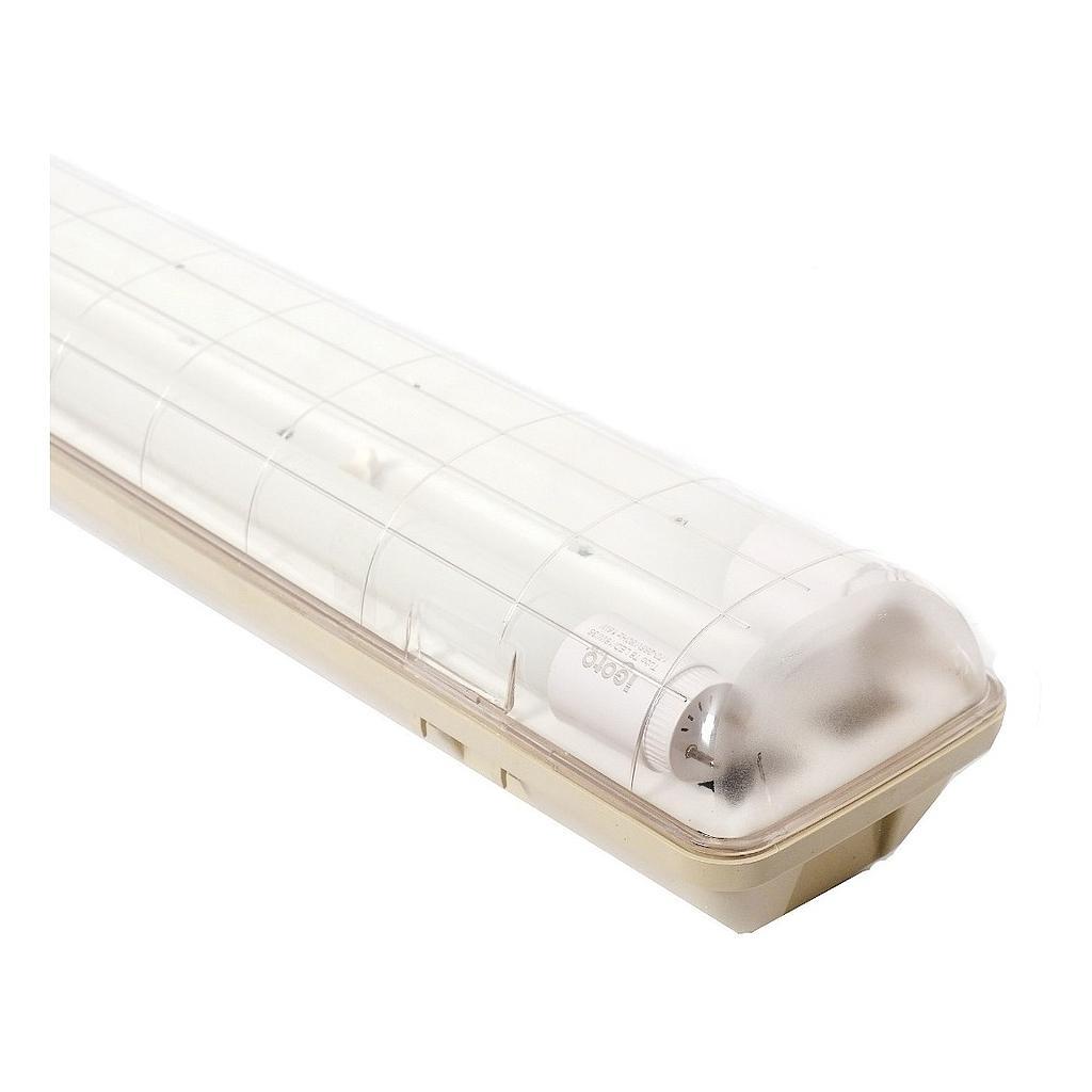 GABINETE A PRUEBA DE VAPOR PARA LED T5 Y T8 -18W INCLUYE TUBOS T8 IGOTO