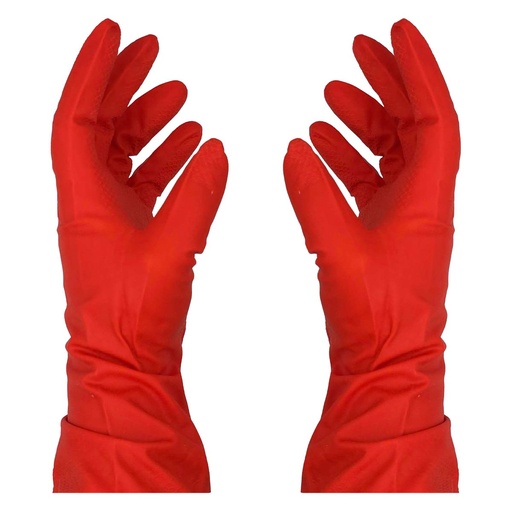 [18-9414] GUANTE DE HULE CLÁSICO ROJO No.8 TALLA MEDIANA YEILITE