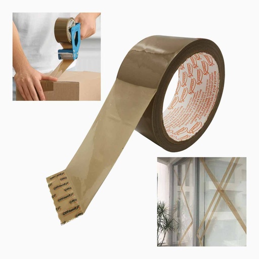 [4040-48100-62] CINTA DE EMPAQUE 040 OFFILAND 48mm x 100m CANELA NAVITEK