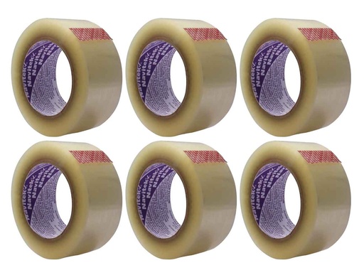 [8500-48150-00_6] CINTA HOT MELT 500 NATURAL 48mm X 150m CHAROLA DE 6 PZS NAVITEK