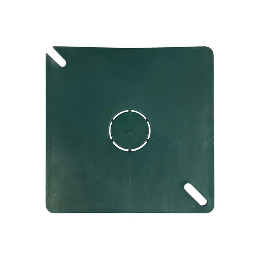[RCP3X3T] TAPA VERDE REGISTRO CUADRADO PLASTICO 3X3