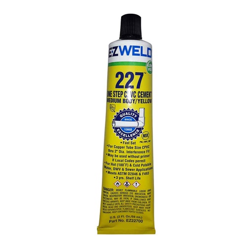 [227-00] 227 CPVC FLOW GUARD GOLD AMARILLO TUBO 60 ML EZ WELD