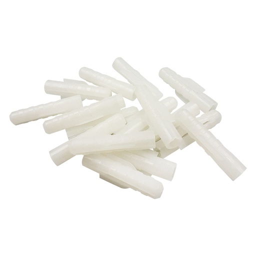 [2486] TAQUETE BLANCO DE SUJECION DE ¼" EN BOLSA C/100 PZAS FLEXIMATIC